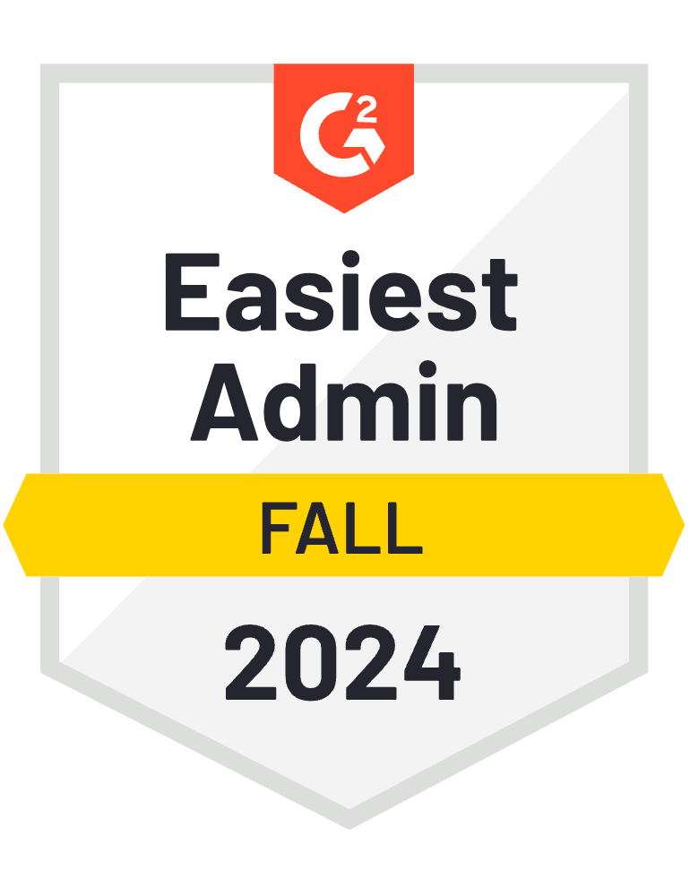 Cobalt's Easiest Admin badge in the G2 Fall 2024 report.